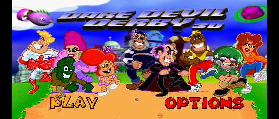 Dare Devil Derby 3D Title Screen